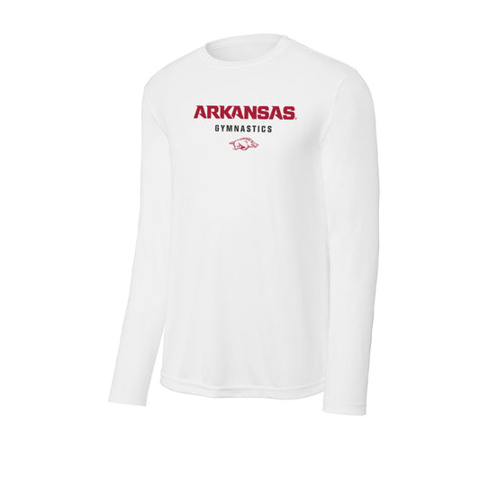 Arkansas - NCAA Women's Gymnastics : Madison Gustitus - Activewear Long Sleeve T-Shirt-0