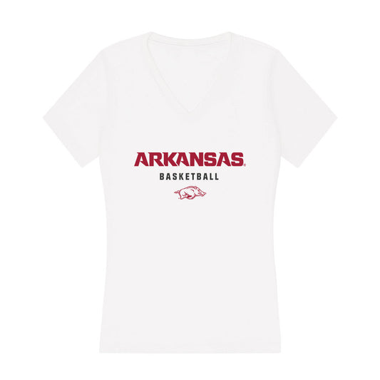 Arkansas - NCAA Women's Basketball : Bea Franklin - Women's V-Neck T-Shirt-0