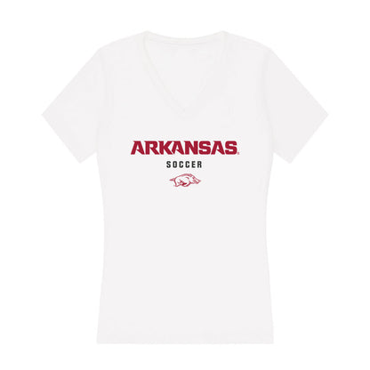 Arkansas - NCAA Women's Soccer : Aniyah Nurse Whyte - Women's V-Neck T-Shirt-0