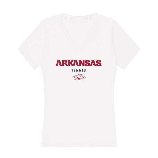 Arkansas - NCAA Women's Tennis : Brooklyn Schafer - Women's V-Neck T-Shirt-0