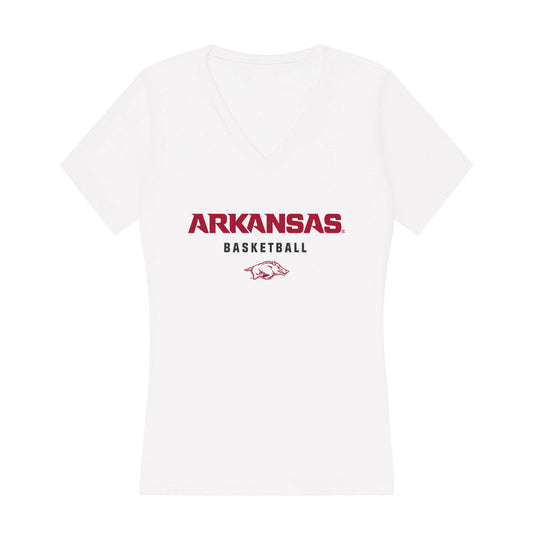 Arkansas - NCAA Men's Basketball : Ayden Kelley - Women's V-Neck T-Shirt-0