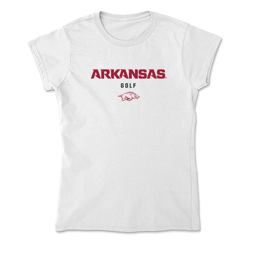 Arkansas - NCAA Men's Golf : John Daly II - Soft Style Women’s T-Shirt-0