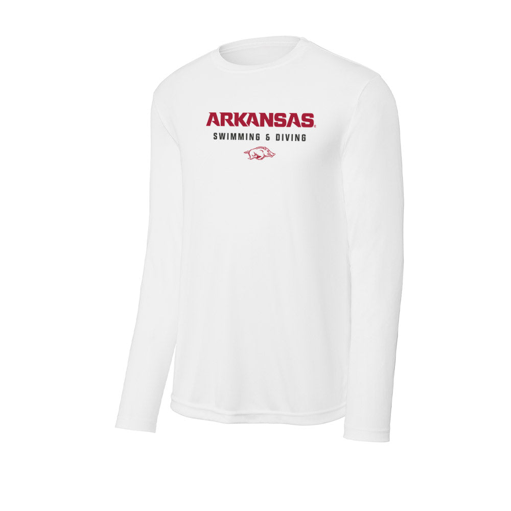 Arkansas - NCAA Women's Swimming & Diving : Holly Robinson - Activewear Long Sleeve T-Shirt-0