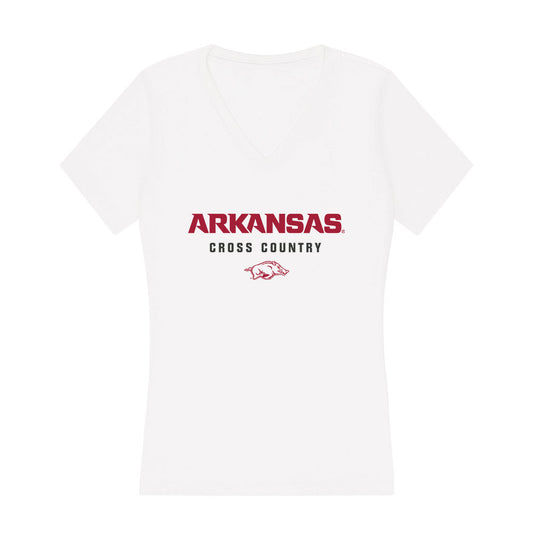 Arkansas - NCAA Women's Cross Country : Olivia Pielemeier - Women's V-Neck T-Shirt-0