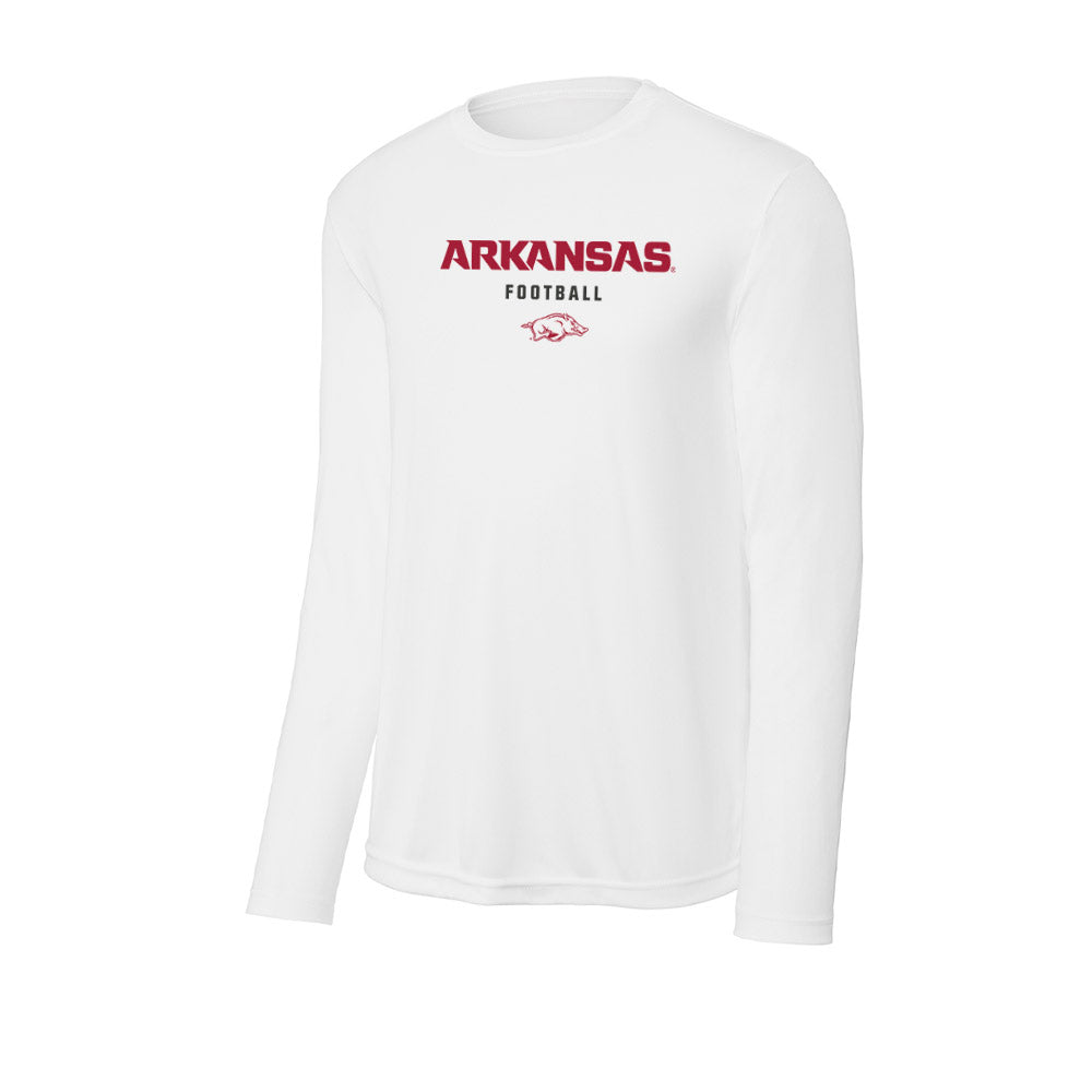 Arkansas - NCAA Football : Tavion Wallace - Activewear Long Sleeve T-Shirt-0