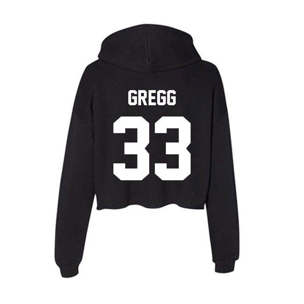 Gonzaga - NCAA Men's Basketball : Benjamin Gregg - Women's Crop Fleece Hoodie-1