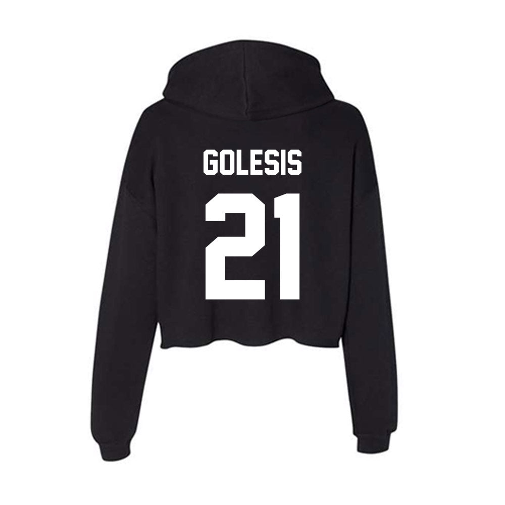 Gonzaga - NCAA Men's Soccer : Nico Golesis - Women's Crop Fleece Hoodie-1