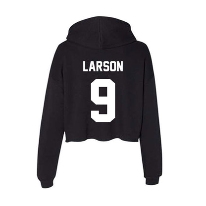 Gonzaga - NCAA Women's Volleyball : Autumn Larson - Women's Crop Fleece Hoodie-1