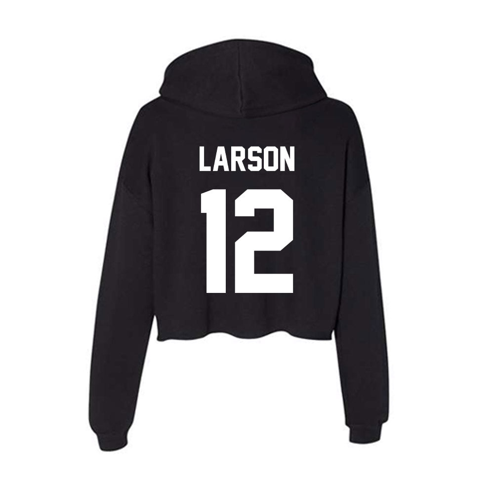 Gonzaga - NCAA Women's Volleyball : Autumn Larson - Women's Crop Fleece Hoodie-1