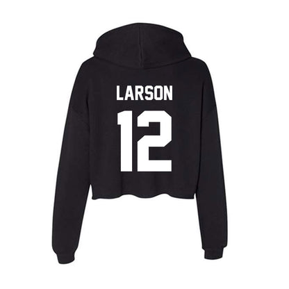 Gonzaga - NCAA Women's Volleyball : Autumn Larson - Women's Crop Fleece Hoodie-1