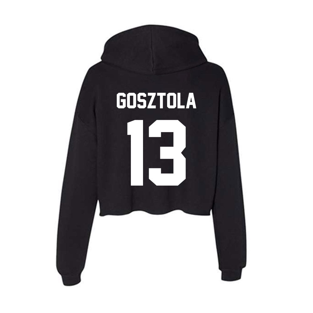 Gonzaga - NCAA Baseball : Miles Gosztola - Women's Crop Fleece Hoodie-1