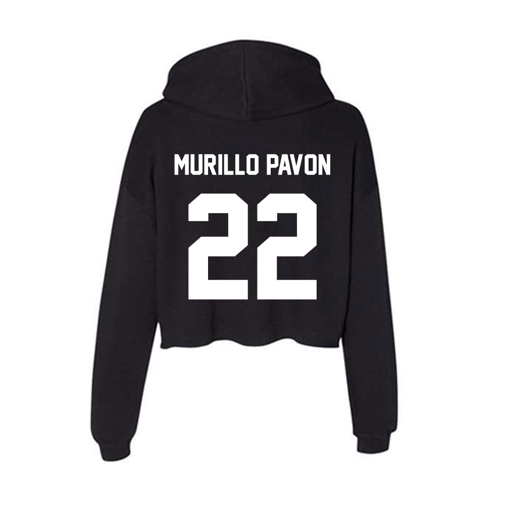 Gonzaga - NCAA Men's Soccer : Carlos Murillo Pavon - Women's Crop Fleece Hoodie-1