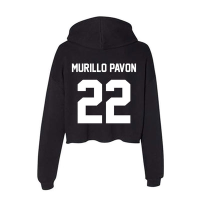 Gonzaga - NCAA Men's Soccer : Carlos Murillo Pavon - Women's Crop Fleece Hoodie-1