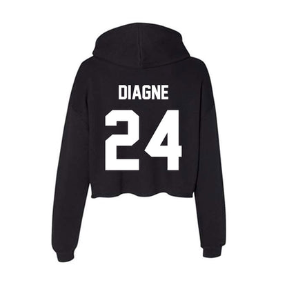 Gonzaga - NCAA Men's Basketball : Ismaila Diagne - Women's Crop Fleece Hoodie-1