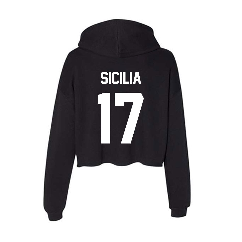 Gonzaga - NCAA Women's Soccer : Abbie Sicilia - Women's Crop Fleece Hoodie-1