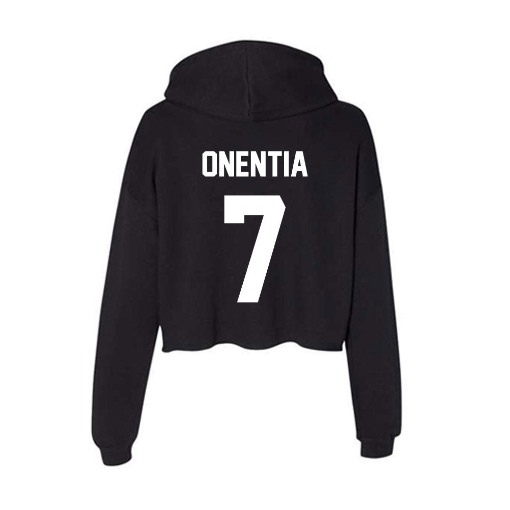 Gonzaga - NCAA Men's Soccer : Geremi Onentia - Women's Crop Fleece Hoodie-1