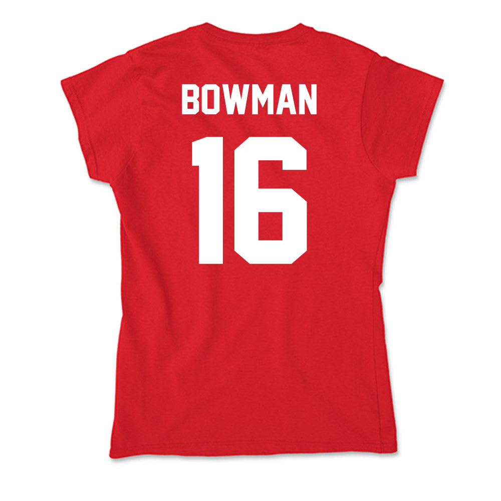 Gonzaga - NCAA Baseball : Zach Bowman - Soft Style Women’s T-Shirt-1