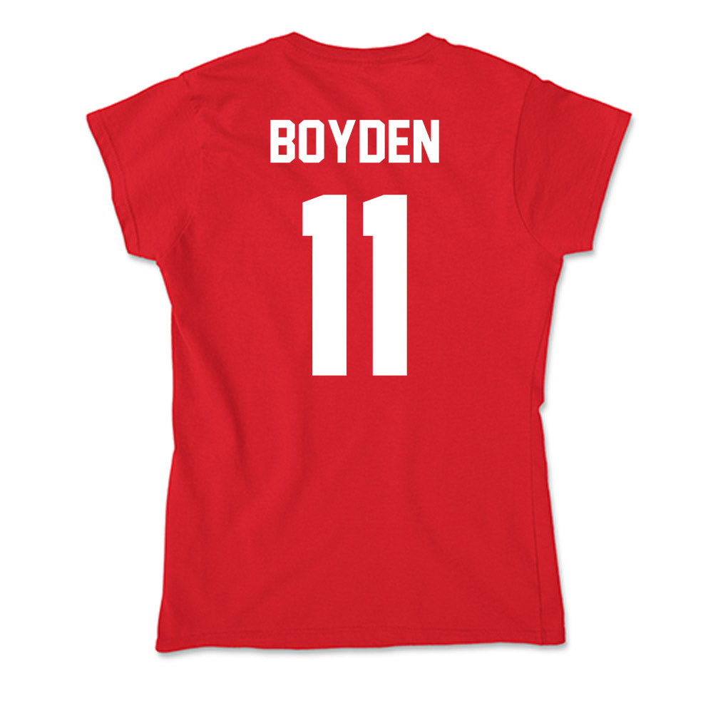 Gonzaga - NCAA Women's Soccer : Annie Boyden - Soft Style Women’s T-Shirt-1