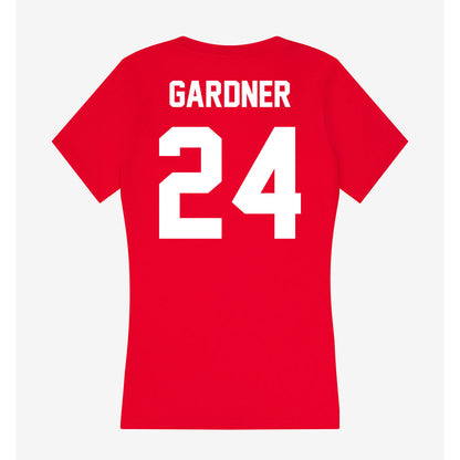 Gonzaga - NCAA Women's Basketball : Teryn Gardner - Women's V-Neck T-Shirt-1