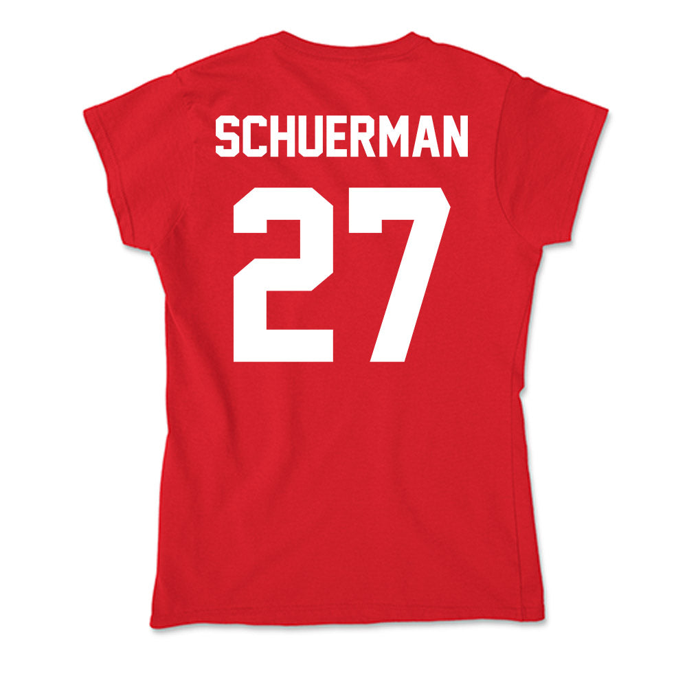 Gonzaga - NCAA Baseball : Rece Schuerman - Soft Style Women’s T-Shirt-1