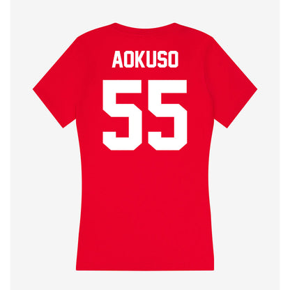 Gonzaga - NCAA Women's Basketball : Zeryhia Aokuso - Women's V-Neck T-Shirt-1