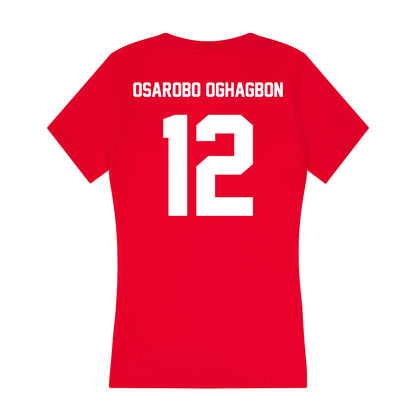 Gonzaga - NCAA Women's Basketball : Christabel Osarobo Oghagbon - Women's V-Neck T-Shirt-1