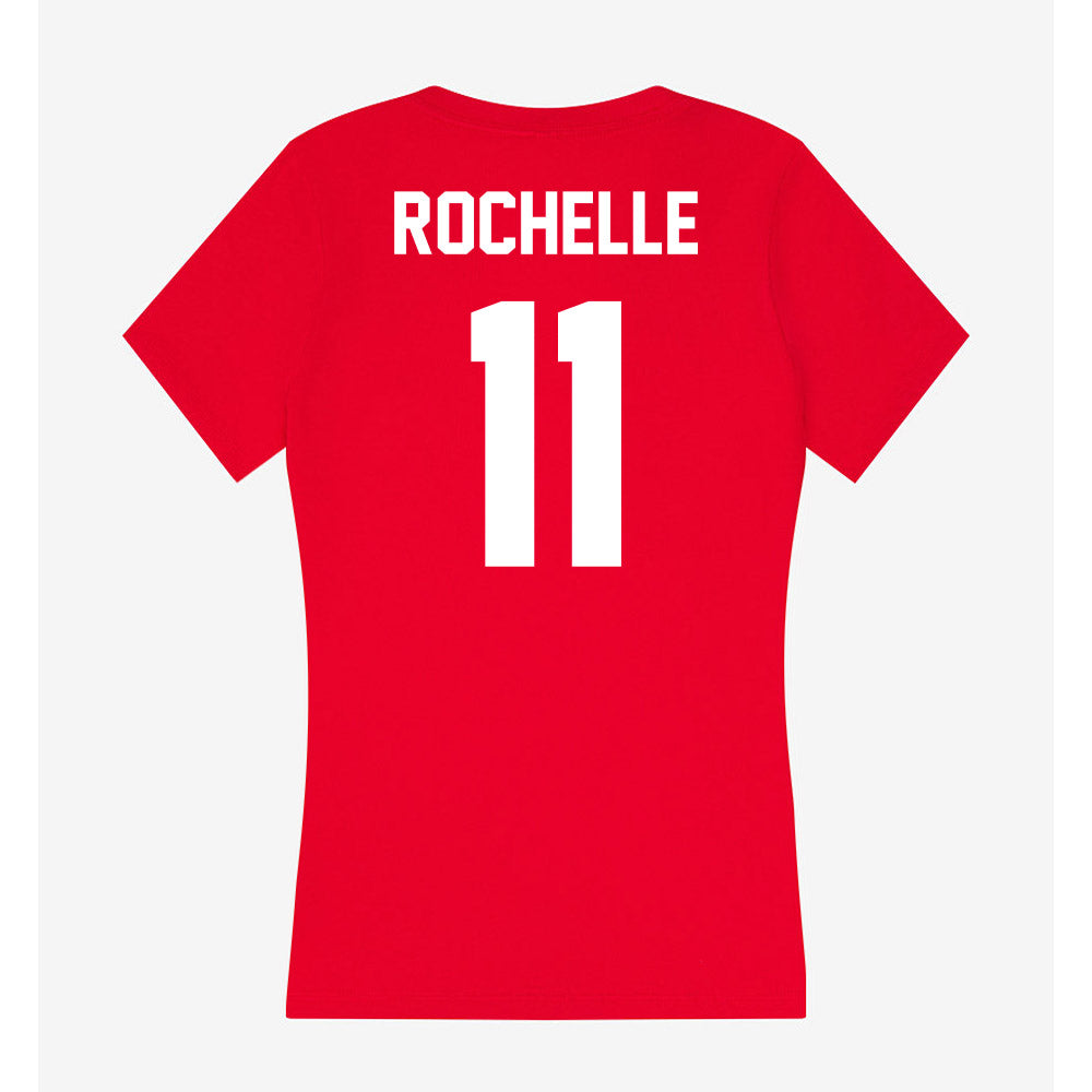 Gonzaga - NCAA Men's Soccer : Talan Rochelle - Women's V-Neck T-Shirt-1