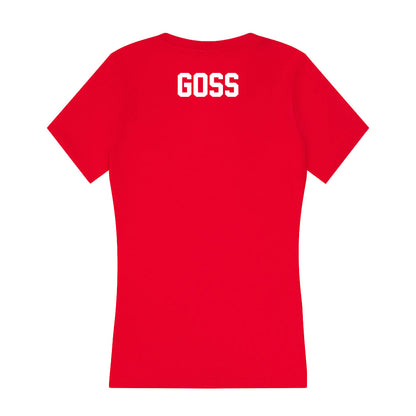 Gonzaga - NCAA Men's Cross Country : Charlie Goss - Women's V-Neck T-Shirt-1