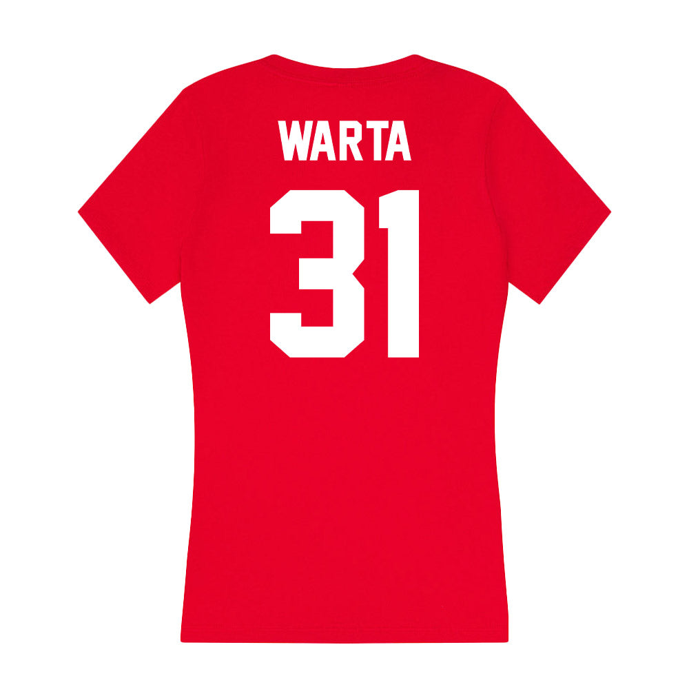 Gonzaga - NCAA Women's Soccer : Emelia Warta - Women's V-Neck T-Shirt-1