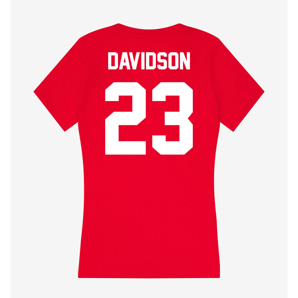 Gonzaga - NCAA Women's Soccer : piper davidson - Women's V-Neck T-Shirt-1