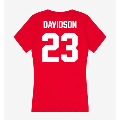 Gonzaga - NCAA Women's Soccer : piper davidson - Women's V-Neck T-Shirt-1