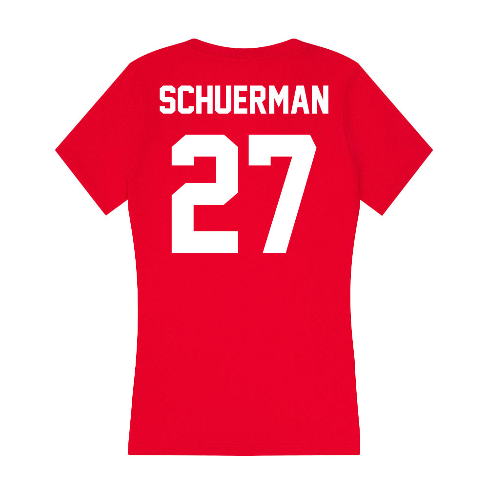 Gonzaga - NCAA Baseball : Rece Schuerman - Women's V-Neck T-Shirt-1