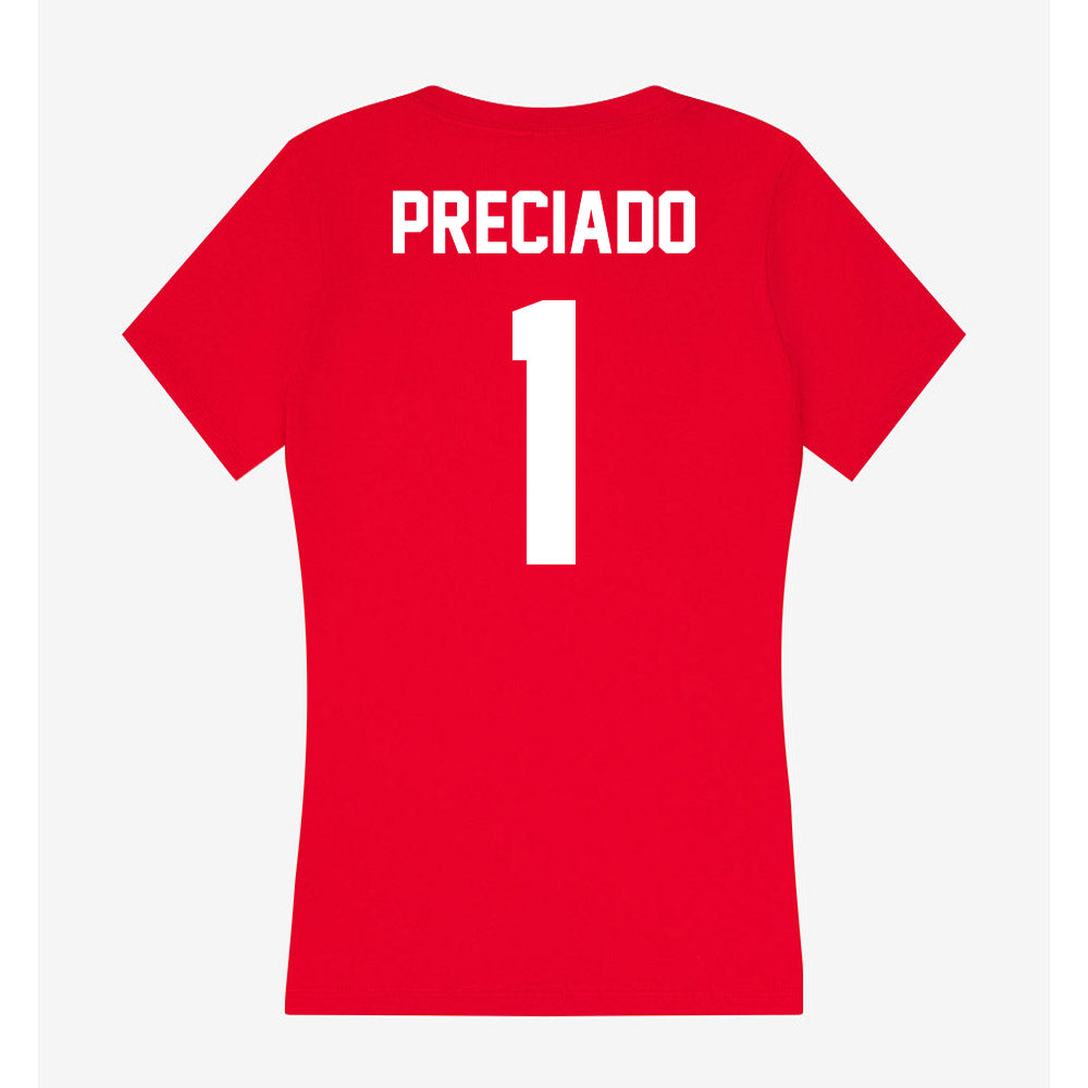 Gonzaga - NCAA Men's Soccer : Chema Preciado - Women's V-Neck T-Shirt-1