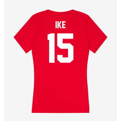 Gonzaga - NCAA Men's Basketball : Graham Ike - Women's V-Neck T-Shirt-1