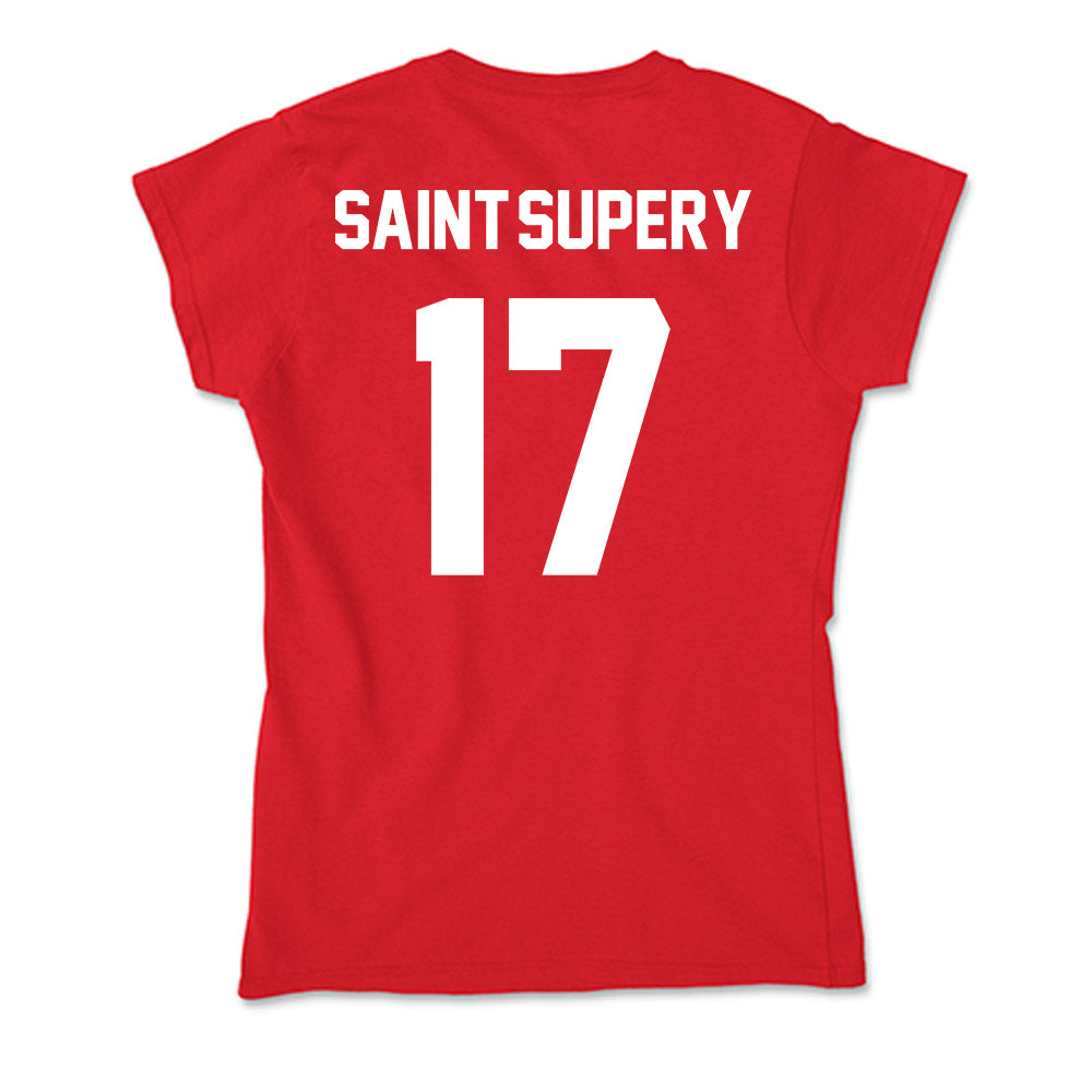 Gonzaga - NCAA Men's Basketball : Mario Saint-Supery - Soft Style Women’s T-Shirt-1