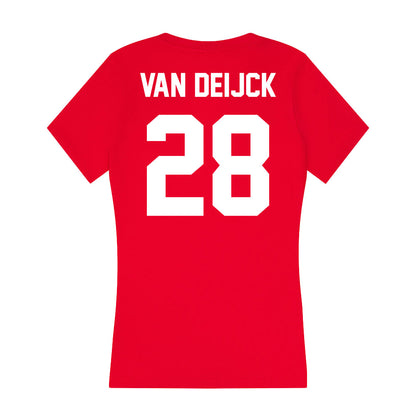 Gonzaga - NCAA Men's Soccer : Jelle van Deijck - Women's V-Neck T-Shirt-1