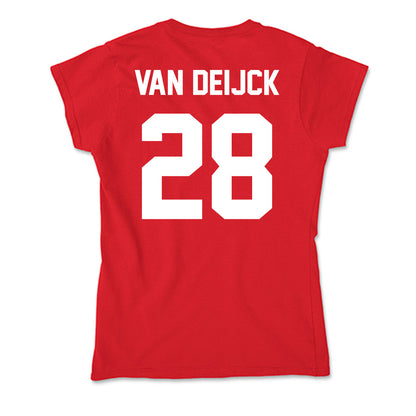 Gonzaga - NCAA Men's Soccer : Jelle van Deijck - Soft Style Women’s T-Shirt-1