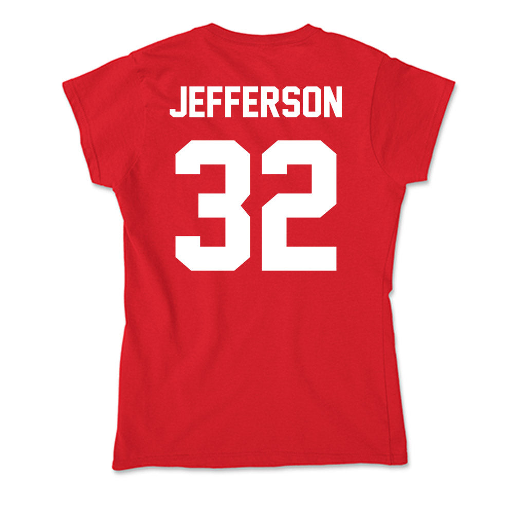 Gonzaga - NCAA Men's Basketball : Parker Jefferson - Soft Style Women’s T-Shirt-1