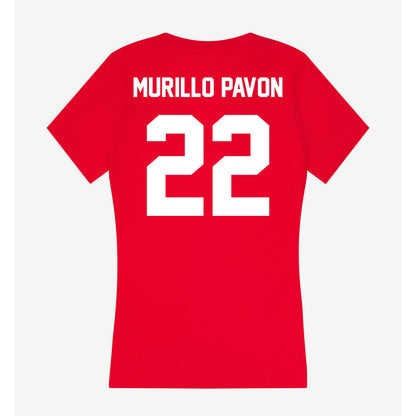 Gonzaga - NCAA Men's Soccer : Carlos Murillo Pavon - Women's V-Neck T-Shirt-1