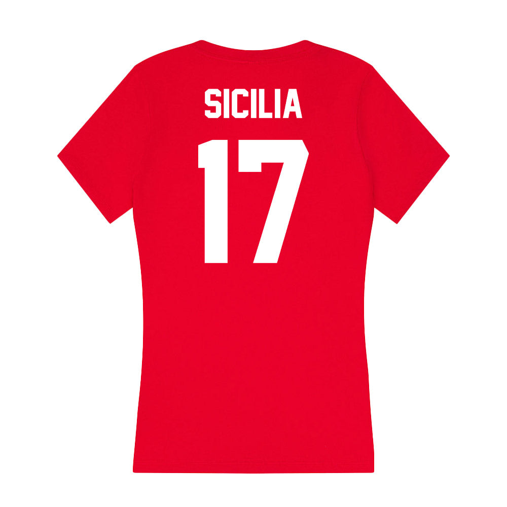 Gonzaga - NCAA Women's Soccer : Abbie Sicilia - Women's V-Neck T-Shirt-1