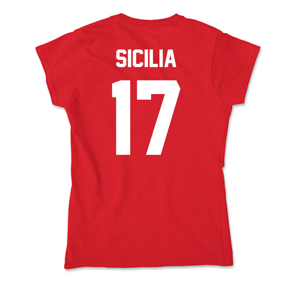 Gonzaga - NCAA Women's Soccer : Abbie Sicilia - Soft Style Women’s T-Shirt-1