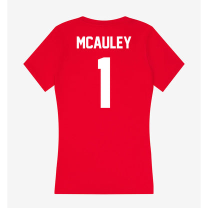 Gonzaga - NCAA Women's Volleyball : Kelly McAuley - Women's V-Neck T-Shirt-1