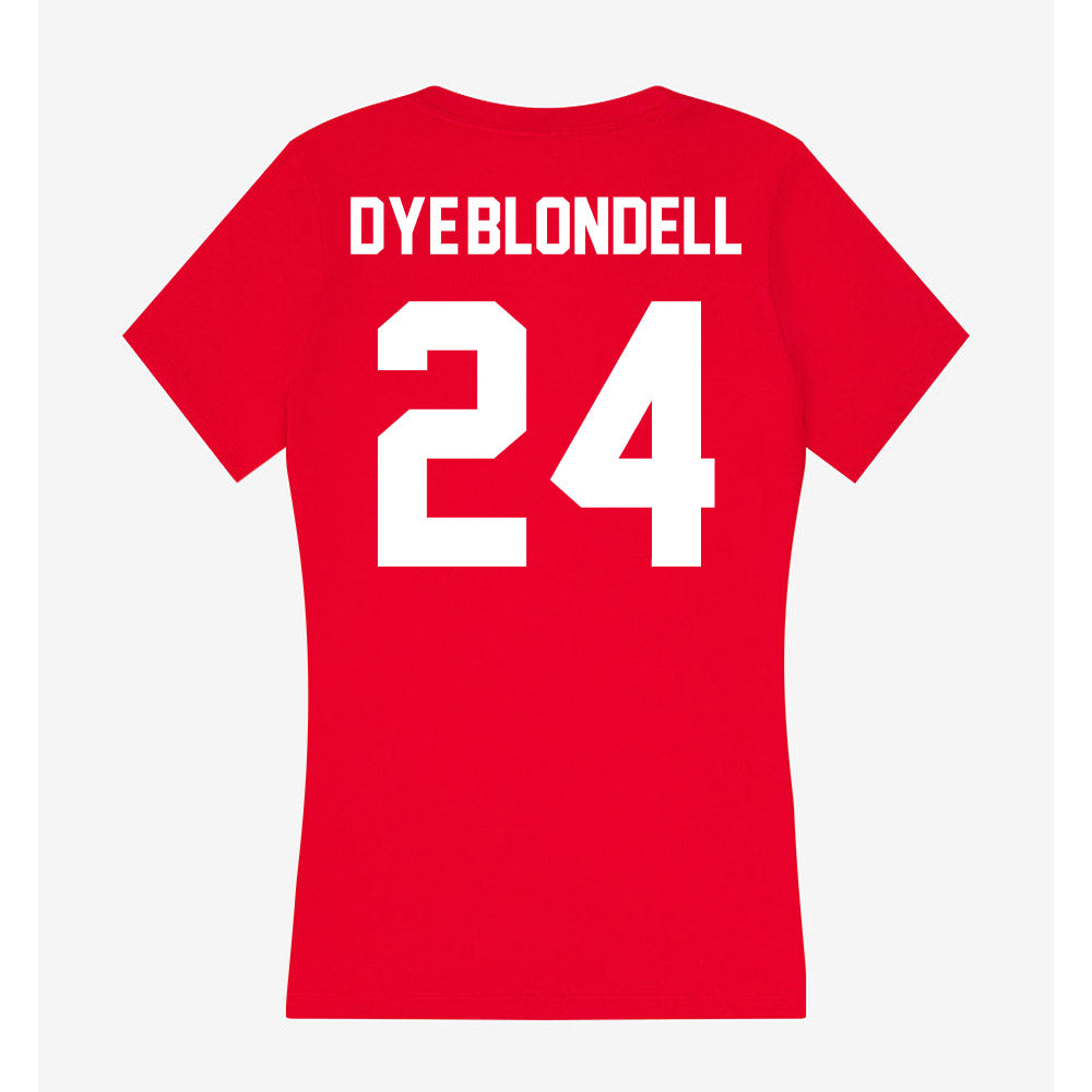 Gonzaga - NCAA Women's Soccer : Addison Dye-Blondell - Women's V-Neck T-Shirt-1