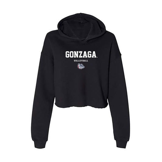 Gonzaga - NCAA Women's Volleyball : Fallon Thompson - Women's Crop Fleece Hoodie-0