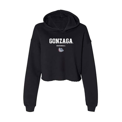 Gonzaga - NCAA Baseball : Bryson Leach - Women's Crop Fleece Hoodie-0