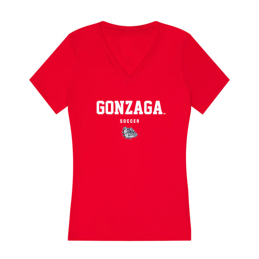 Gonzaga - NCAA Women's Soccer : Lauren Chin - Women's V-Neck T-Shirt-0