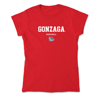 Gonzaga - NCAA Baseball : Gabriel Brabec - Soft Style Women’s T-Shirt-0