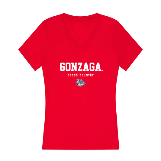 Gonzaga - NCAA Men's Cross Country : Caden Swanson - Women's V-Neck T-Shirt-0