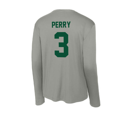 Baylor - NCAA Men's Basketball : Drew Perry - Activewear Long Sleeve T-Shirt-1
