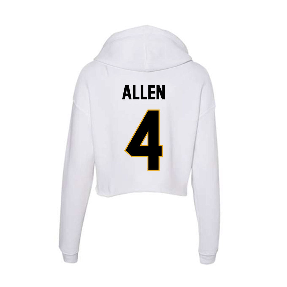 Missouri - NCAA Men's Basketball : Marcus Allen - Women's Crop Fleece Hoodie-1